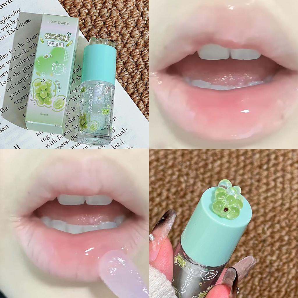 Guava Peach Lip Oil Plump Moisturizing Non-sticky Hydrating Lip Gloss Long-lasting Clear Liquid Lip Balm Make Up Korean Beauty