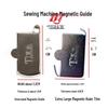 Multi-Size Magnetic Sewing Machine Edge Guide and Stop Fixture