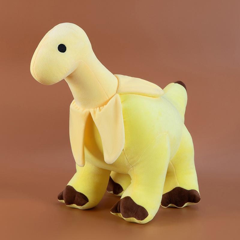 Kawaii Creative Banana Dinosaur Plush Doll Tyrannosaurus Rex Stuffed Plushie Toy Soft Stuffed Dragon Comfort Gift for Birthdays