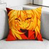 EElliot Anime PPizza Pillow Case Antidustmite Pillowcase Invisible Zipper Silky Short Plush Sofa Cushion Cover