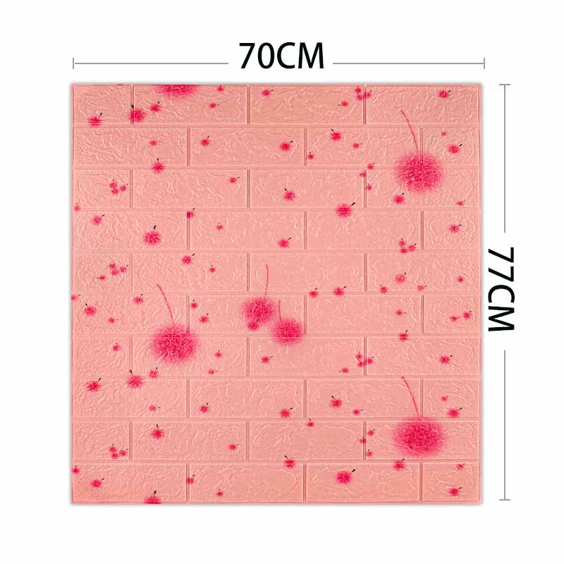 

70*77см 3D Самоклеящиеся Водонепроницаемые Обои с Принтом Кирпичной Кладки Декор для Гостиной Спальни Съемная Наклейка на Стену DIY Настенное Покрытие 1pc