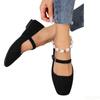 Casual fashion Square Toe Shoes Flat shoes Ladies Lace Up Buckle Footwear Bottom Ground Soft Lightweight Large Size Casual Shoes