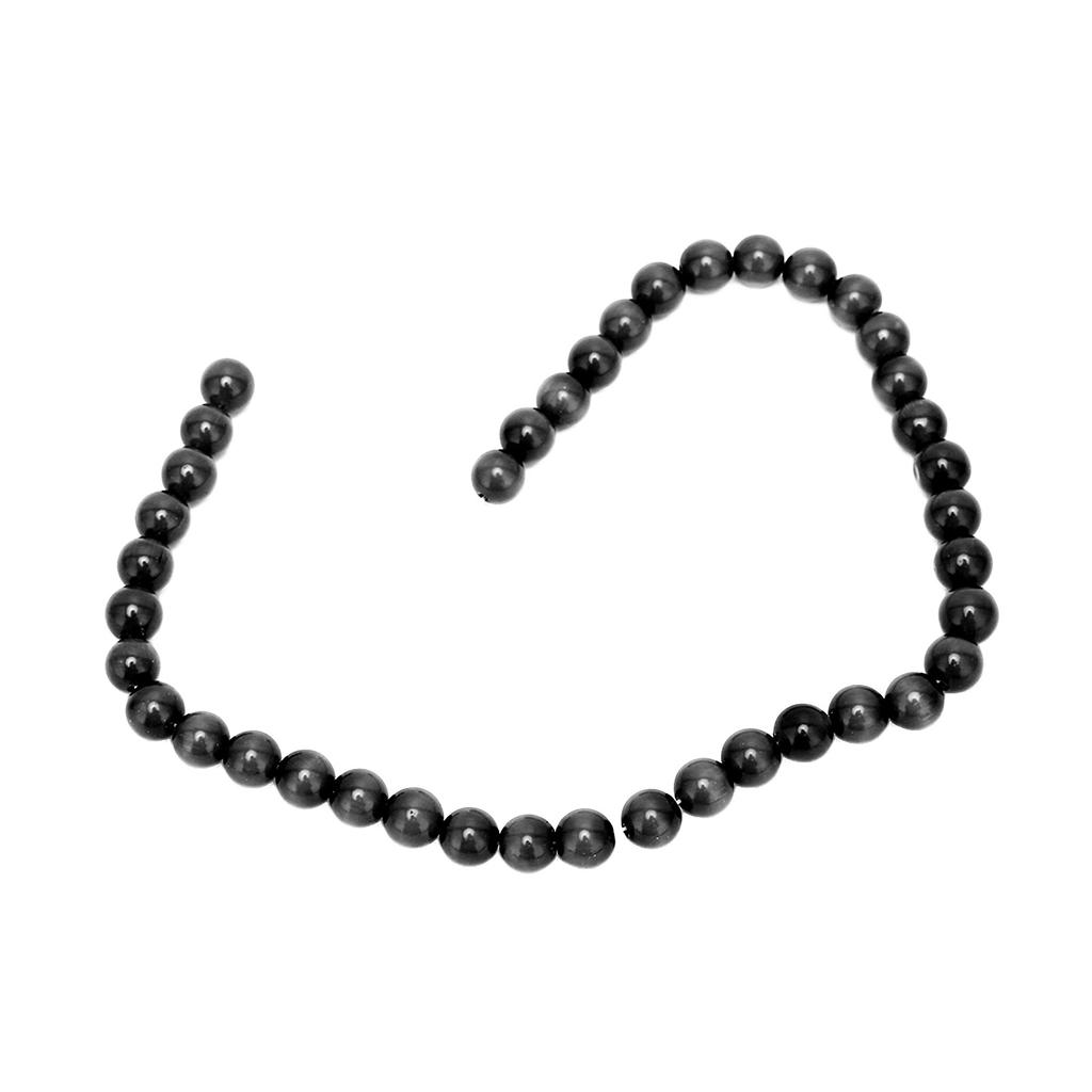 Natural Stone Spacer Beads DIY Loose Beads for Making Necklace Bracelet Jewelry AccessoriesBlack