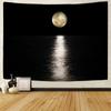 Decoração de tapeçaria de céu estrelado, lua, noite, paisagem, impressão, parede, sala de estar, quarto, arte, decoração, cobertor
