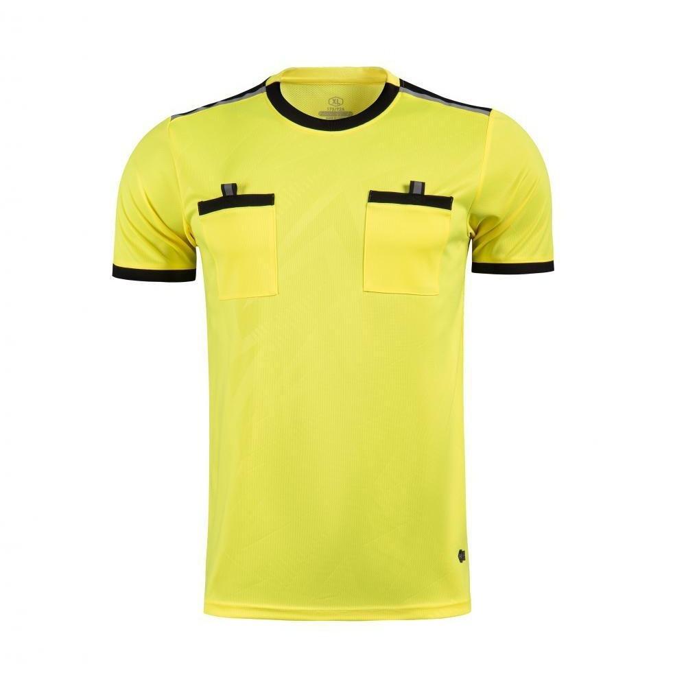 Nuova Maglia Arbitro, Maglia da Calcio, Set Maglia da Allenamento Estiva per Calcio, Incontro Sportivo Universitario Stampa Logo