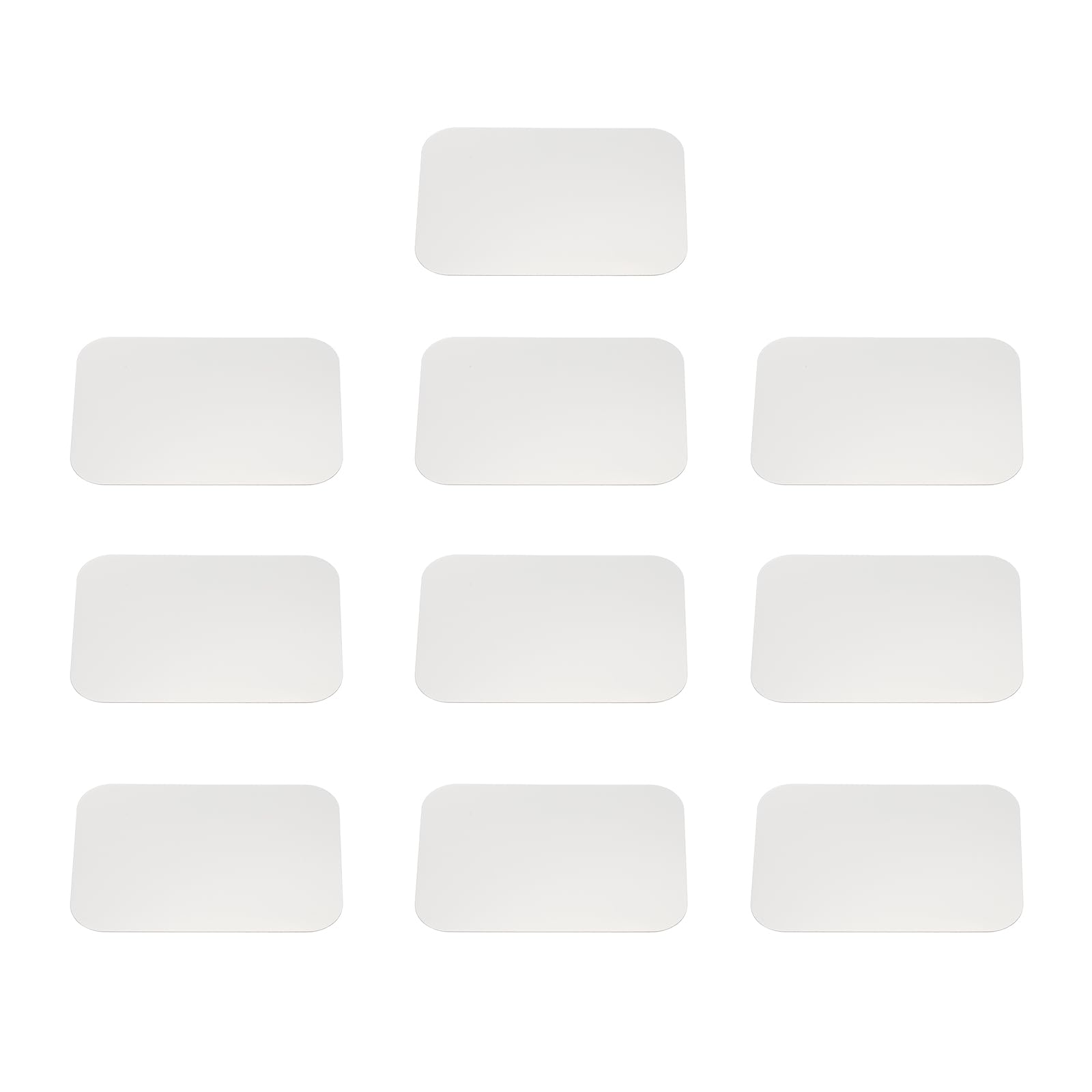 PATIKIL 10 Pieces Steel Plate 55mm x 75mm Rectangle Strong 55mm x 75mm серебряный