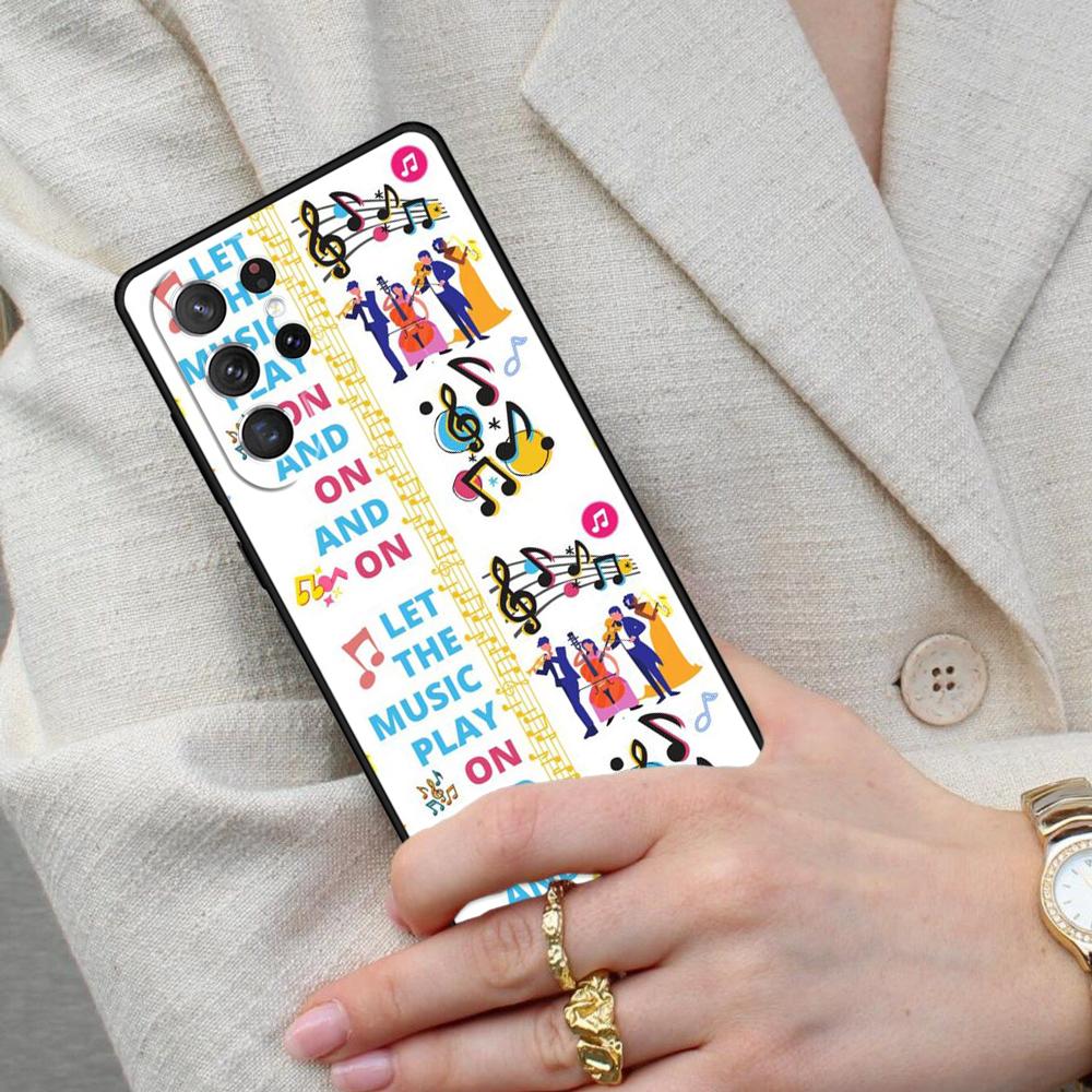 Musical Notes Classical Music Art SOFT Cell Phone Case for Samsung Galaxy S26 Ultra S25 S24 S23 S22 S21 S20 Note10 Cover