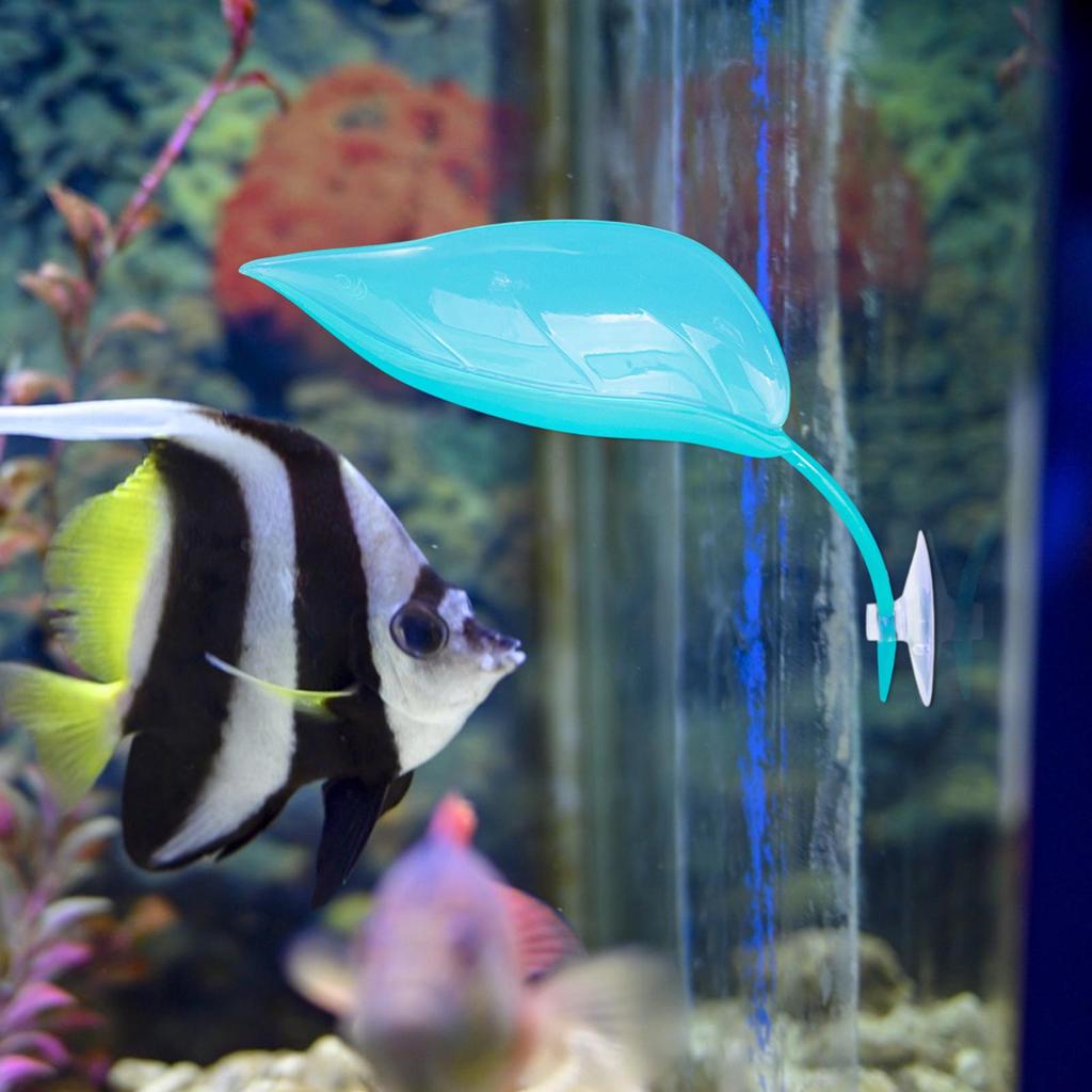 3pcs Geckos Frog Habitat Leaf Suction Cup Reptile Basking Area Resting Terrace Suction Cups Tank Decor Simulated Leaves Scenery