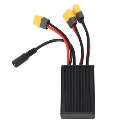 Double Battery Discharge Converter 40A Dual Battery Connector Adapter with Charging Cable for