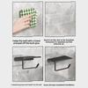 Toilettenpapierhalter, Kunststoff-Aufbewahrungsregal, Küchenhandtuch, Platzierung von Gewürzflaschen, Badezimmerwand, Papierrolle, Telefonaufbewahrung