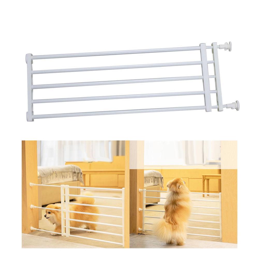 Foldable Retractable Pet Dog Gate for Child Protection Patio Garden House Adjustable Height