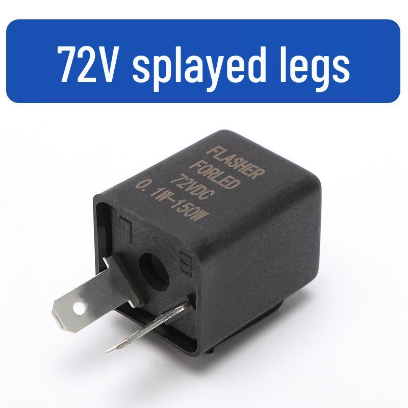 Motorcycle 12V/24V-72V Two-Pin Electric Vehicle Turn Signal Relay.