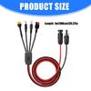 High Current 13A Solar Panel Cable With DC7909 DC5521 XT60 Connectors Solar Charging Cord Wide Compatibility 39.37in