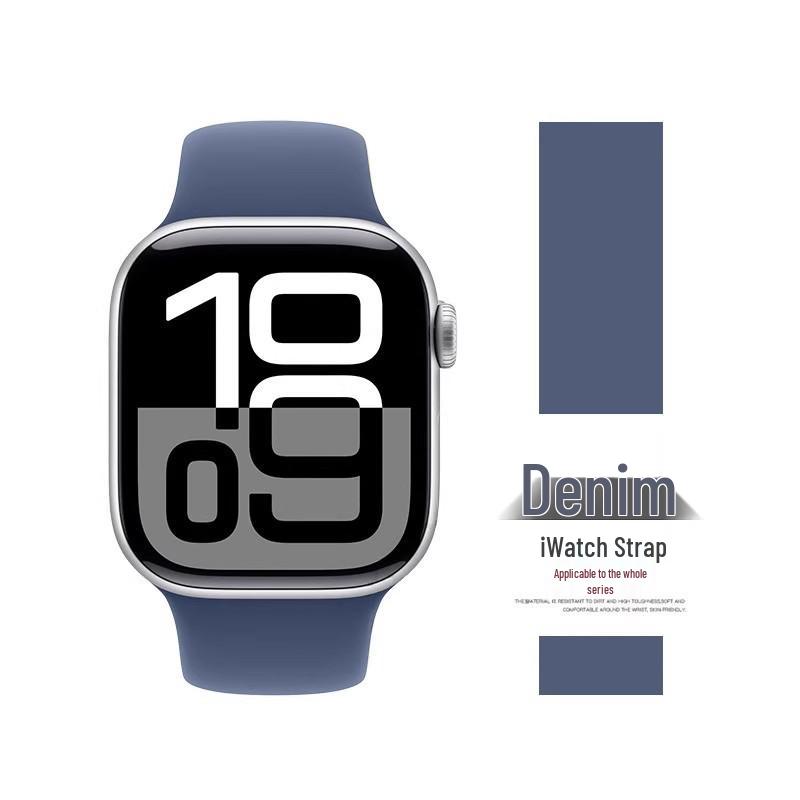 Kompatibles Silikonarmband für Apple Watch Series 8, 9, 10 und 11 - Neues Standardmodell für Mädchen (S)