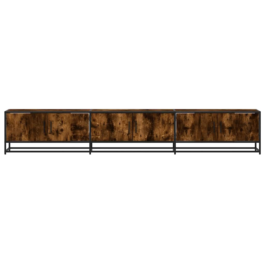 TV Cabinet Smoked Oak 240x35x41 cm Particleboard