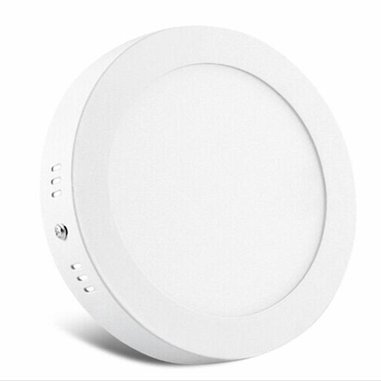 Surface Mounted LED Downlight Panel: Square/Round Fixtures, No Cut-Out Needed