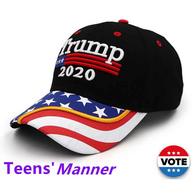 President Donald Trump 2020 USA Flag Baseball Cap Hat Make America Great