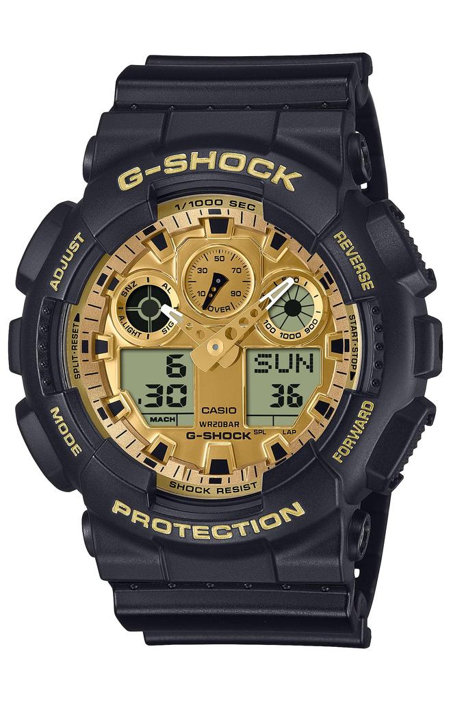 Casio G-Shock GA-100GGB-1A9JF Men's Watch, Black