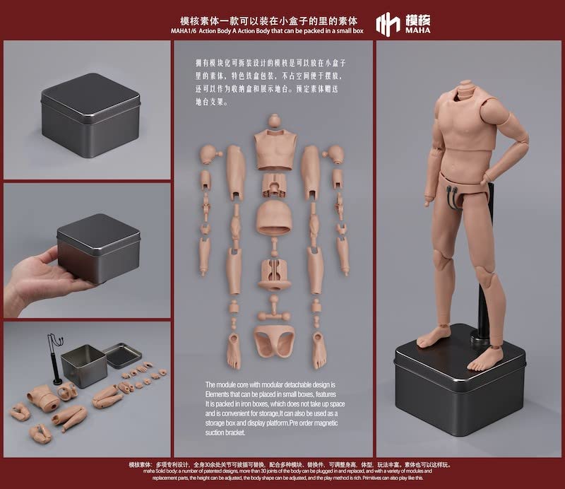 Toys & Hobbies [TOYBARJAPAN] 1/6 Scale Action Figure MAHA studio MH2201A Male Body