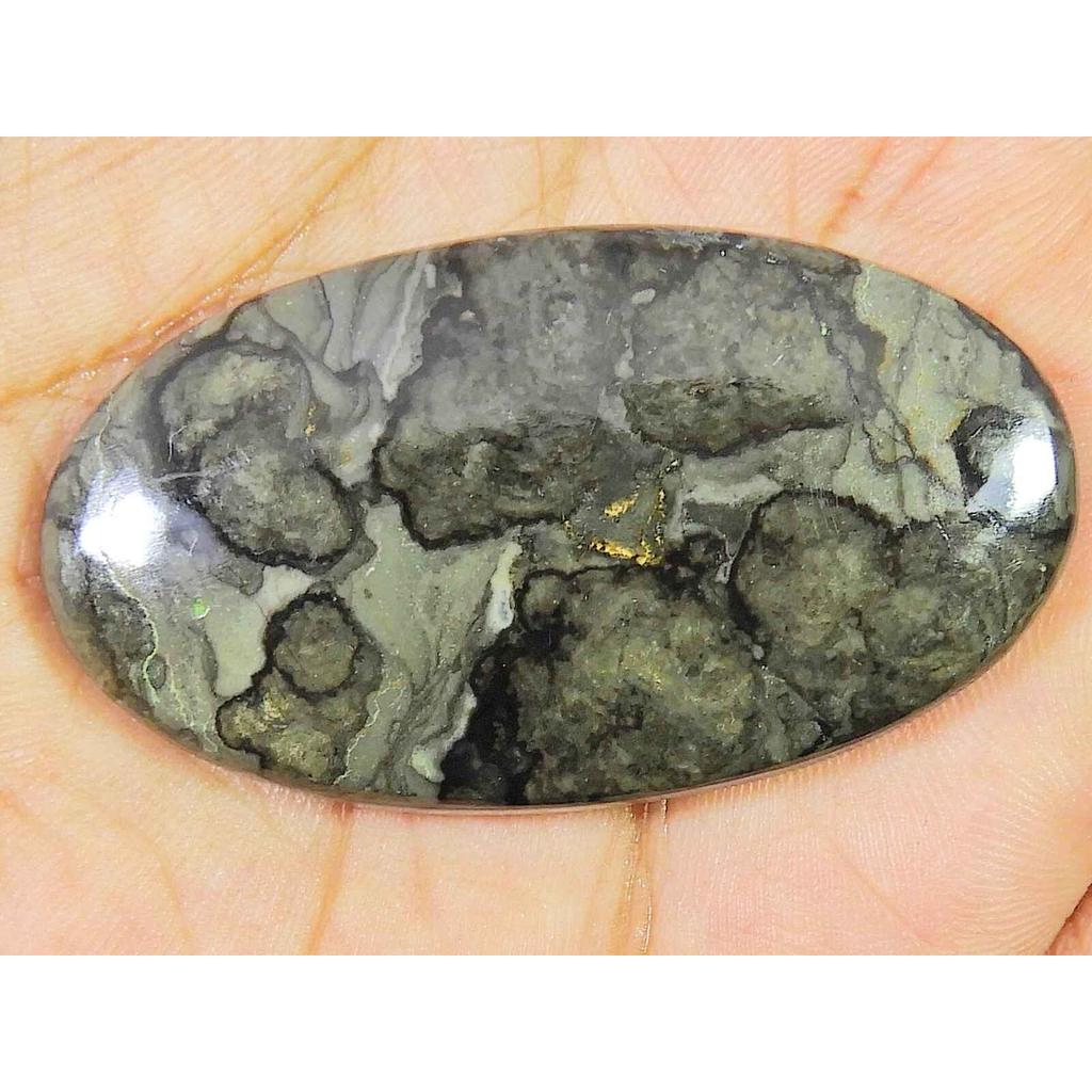 60Cts Natural Mountain Jasper Oval Crytsal Cabochon Loose Gemstone 25X45X6MM SK-2922