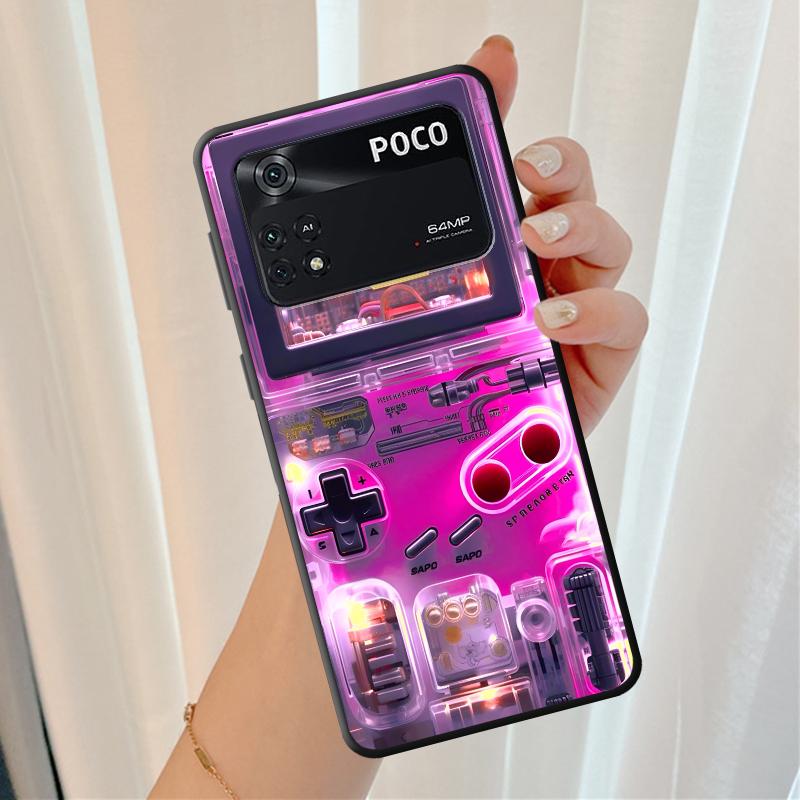 Game Machine Pattern Case for Xiaomi Poco C75 X4 Pro F3 F7 X7 C71 C51 C61 X3 NFC M5s M7 C40 C50 M3 M4 Pro X5 Soft Shell