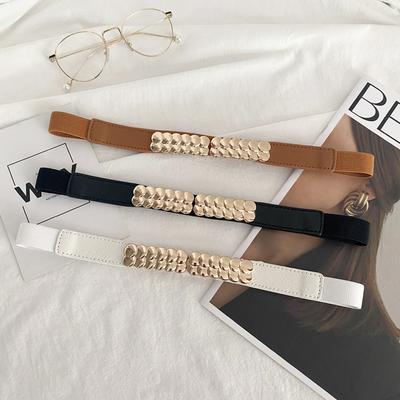 Thin Belt Women'S Elastic Elastic Belt Decorative Dress Waist With Suit Fashionable Thin Waist Seal