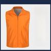 Lapel Sleeveless Pockets Zipper Placket Mesh Lining Outdoor Vest Volunteer Bright Color Slim Fit Work Waistcoat