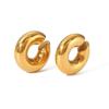 Chic European & American Fashion C-Shaped Statement Ear Clips - Unique, Elegant, High-End Design Earrings