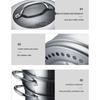 SUPOR 28cm 304 Stainless Steel Multi-Stove Steamer with Glass Lid
