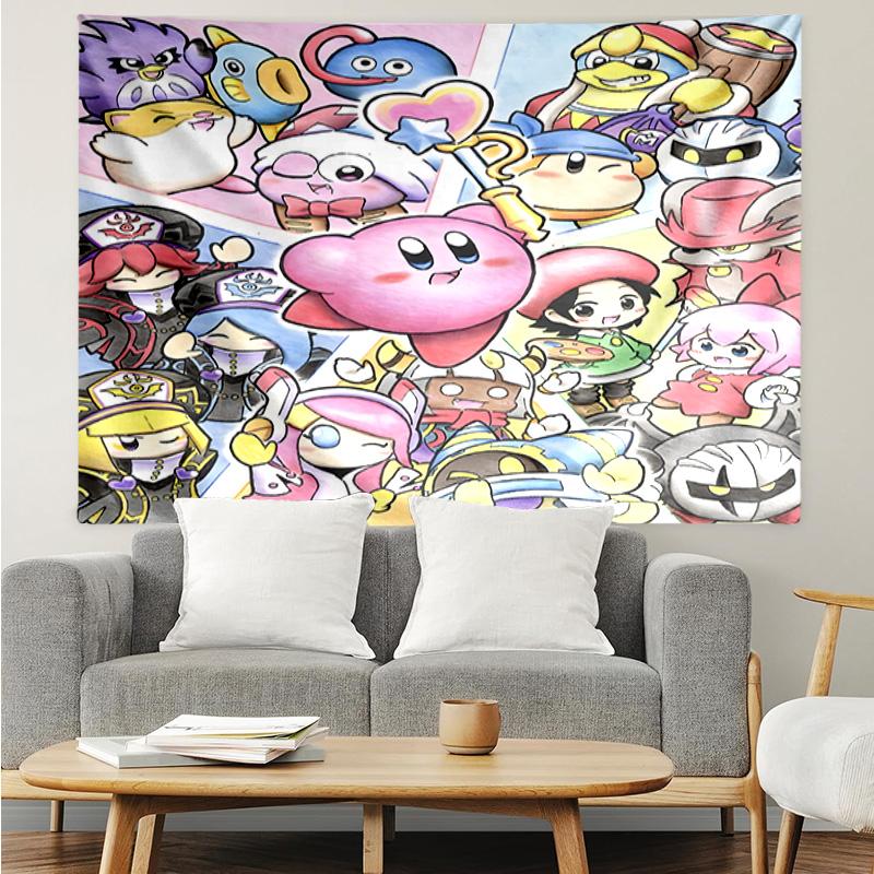 1PC Pink pika Pattern K-pop music group Tapestry Accessories for Bedroom,Livingroom, dormitory Room Wall Decor Fan Birthday Gifts