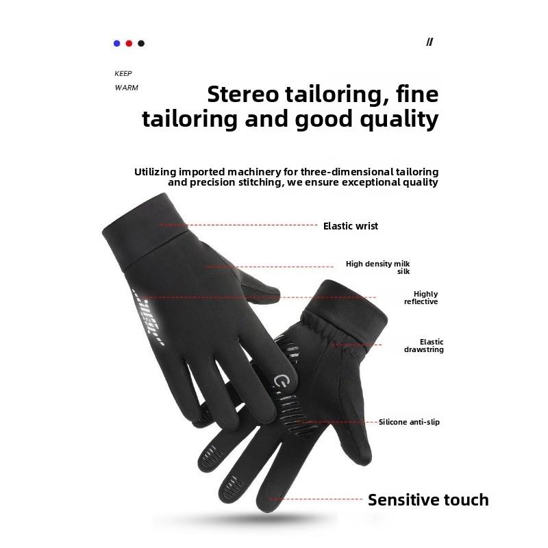 Thermal Gloves, Cycling Gloves, Windproof and Waterproof Gloves, Skiing Gloves, Cycling Gloves for Outdoor Activities, Touchscreen Gloves