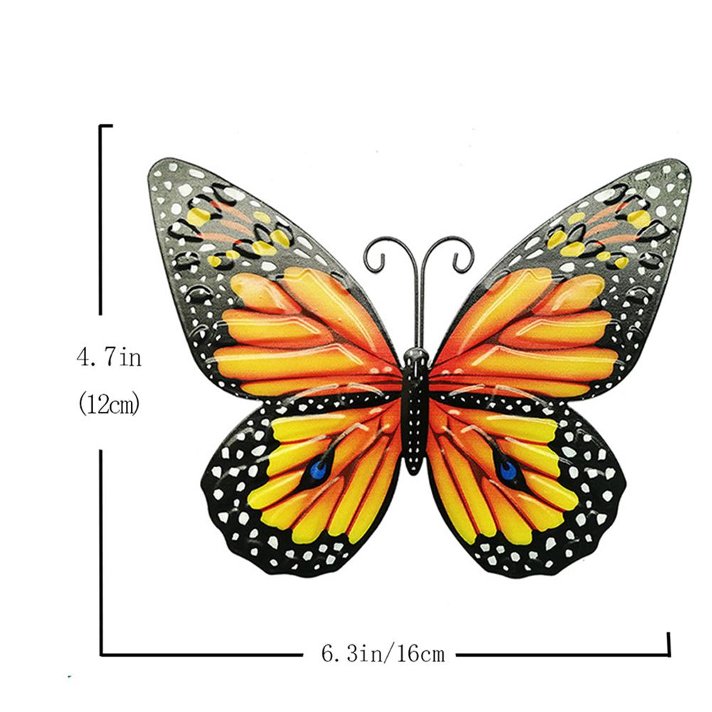 3D Design Butterfly Wall Art 3D Metal Butterflies Long-lasting Iron Modern Or Rustic Area Nature Art Timeless Style