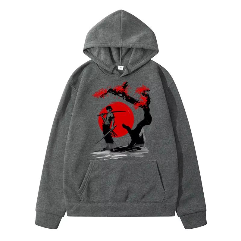ONE PIECE Harajuku Creative Printed Casual Sweatshirt Men's and Women's Same Cotton High Quality Fashion Loose Hoodie Men's Top