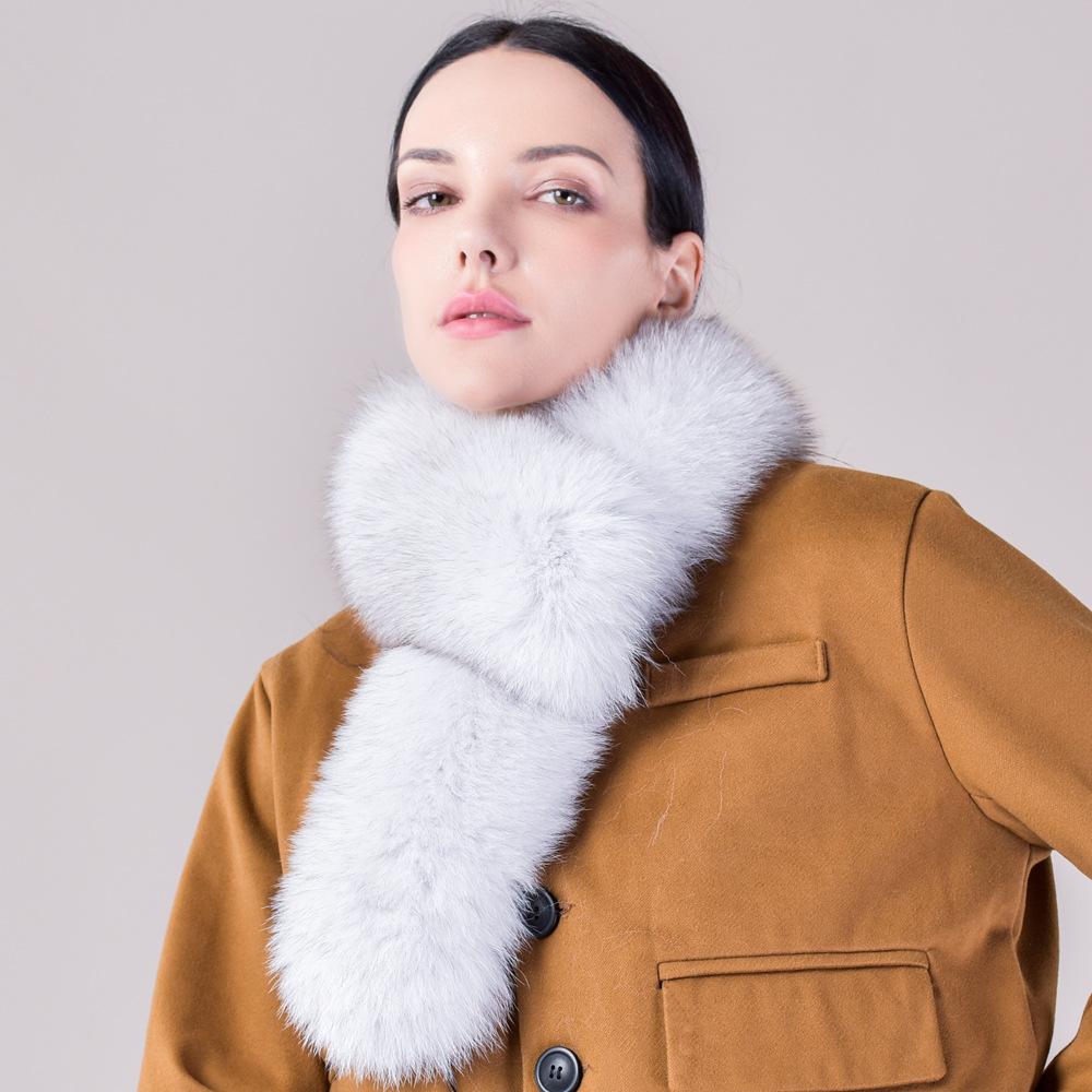 Winter New Warm Oversized Women s Plush Thickened Pure Scarf