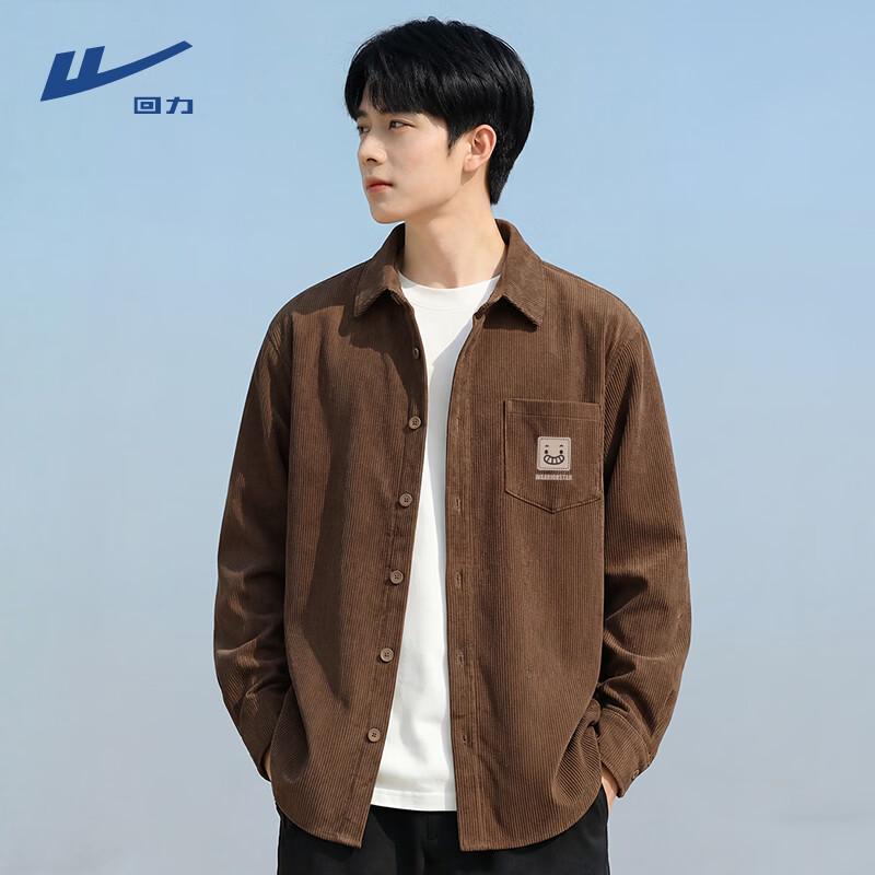 Warrior Unisex Corduroy Loose Fit Shirt Jacket M