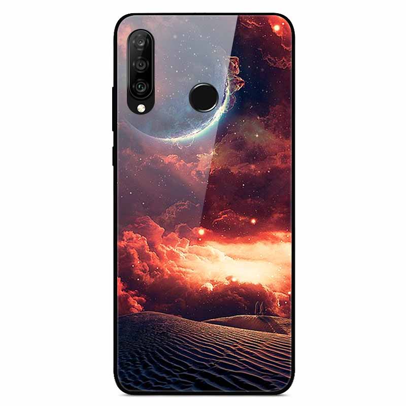 For Huawei P30 Lite Cases P30Pro P20pro P20Lite Luxury Tempered Glass Hard Back Cases for Huawei P20 Pro P30Pro Fundas Capa P20