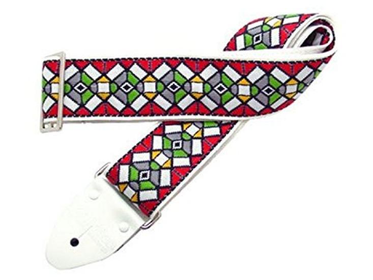 Souldier Ace Replica Straps Soldier Guitar Stained Glass Red VGS178 - Strap,