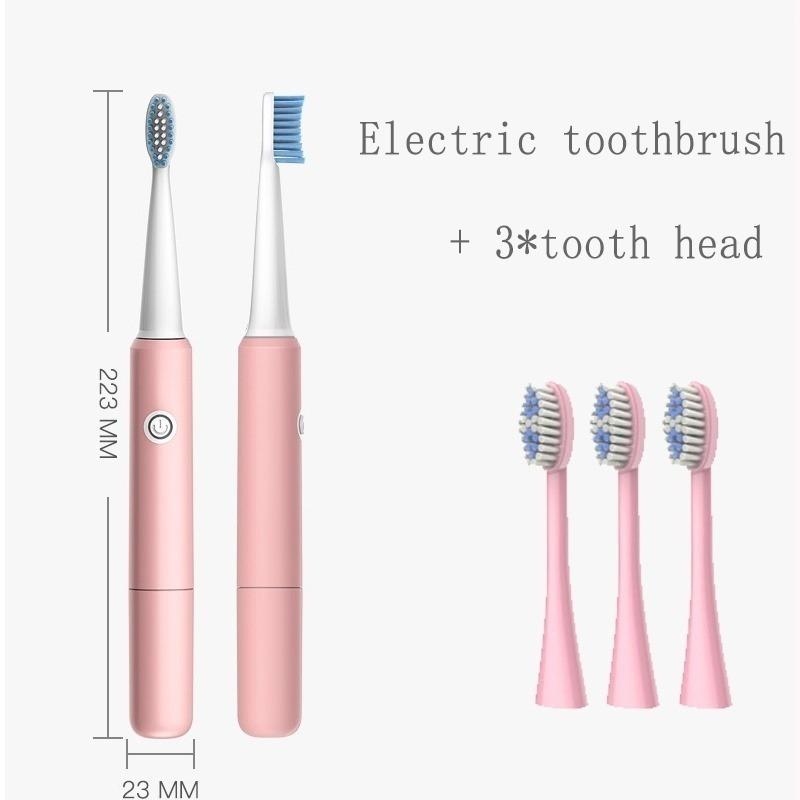 3 ks Náhradní kartáčková hlava Elektrický zubní kartáček Měkké štětiny IPX7 Vodotěsný Péče o ústní dutinu Automaticky vibruje Rodinný Pár Zubní kartáček
