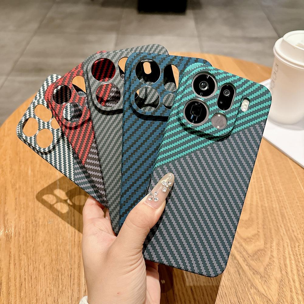 Applicable To OPPOFindX9pro Mobile Phone Case X8pro Skin Feeling Carbon Fiber Pattern FindX9 Anti-drop X8s Protective Case