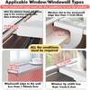 Window Sill Mount Cat Perch for Indoor Cats, One-Step Sliding Clamping Slot Adjustment Cat Hammock with Washable Cover, No Suction Cups Pet Bed for