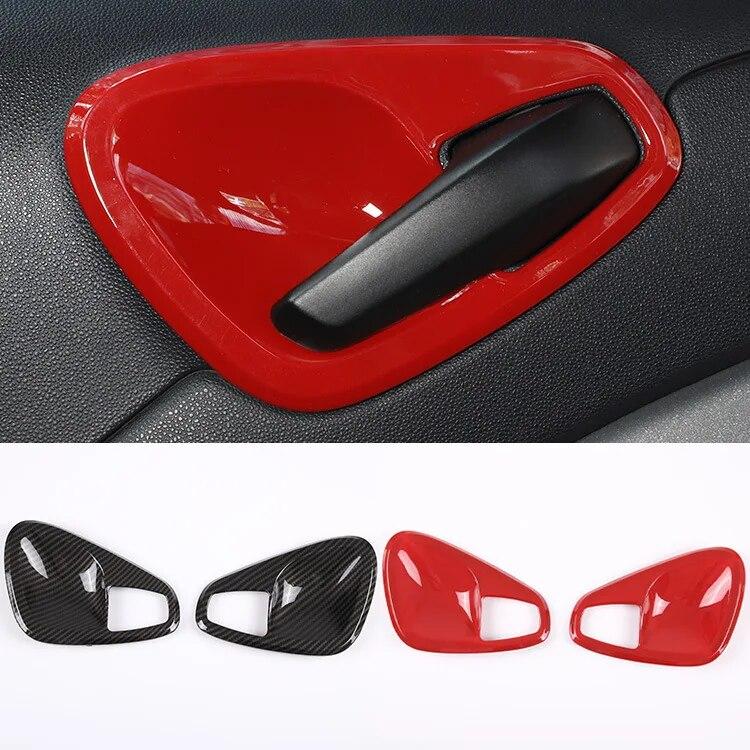 ABS Car Inner Door Handle Trim Covers Stickers Fit For Mercedes Benz Smart 451 Fortwo 2010-2015 Auto Interior Accessories