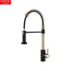 304 Stainless Steel Brushed Gold, Black & White Kitchen Pull-Out Spring Faucet