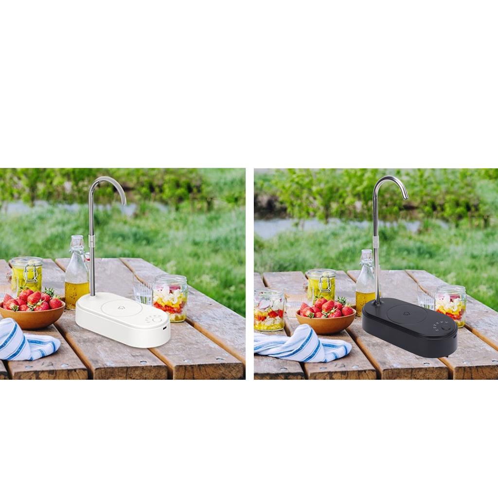 Desktop Water Dispenser with Hose Electric Bottle Drinking Water Pump Tray for Living Room Kitchen B