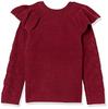 Amazon Essentials Soft Touch Ruffle Knit for Girls, Raspberry Red, Shearling, Sizes 115-130