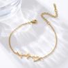 Stainless Steel Animal Letter Star Bracelet - Unisex Fashion Accessory