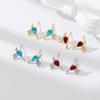 Urocze Kolorowe Ptaszki Damskie Kolczyki Wiszące Impreza Taneczna Dziewczęce Akcesoria Mody Delikatne Kolczyki z Małym Ptaszkiem