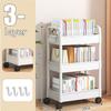 Space Efficient Storage Rack Multi-Layers Mobile Storage Rack Double Layers Handcart  Kitchen