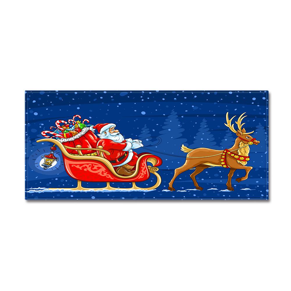 Christmas Kitchen Sand Carpet Doormat Long Floor Mat