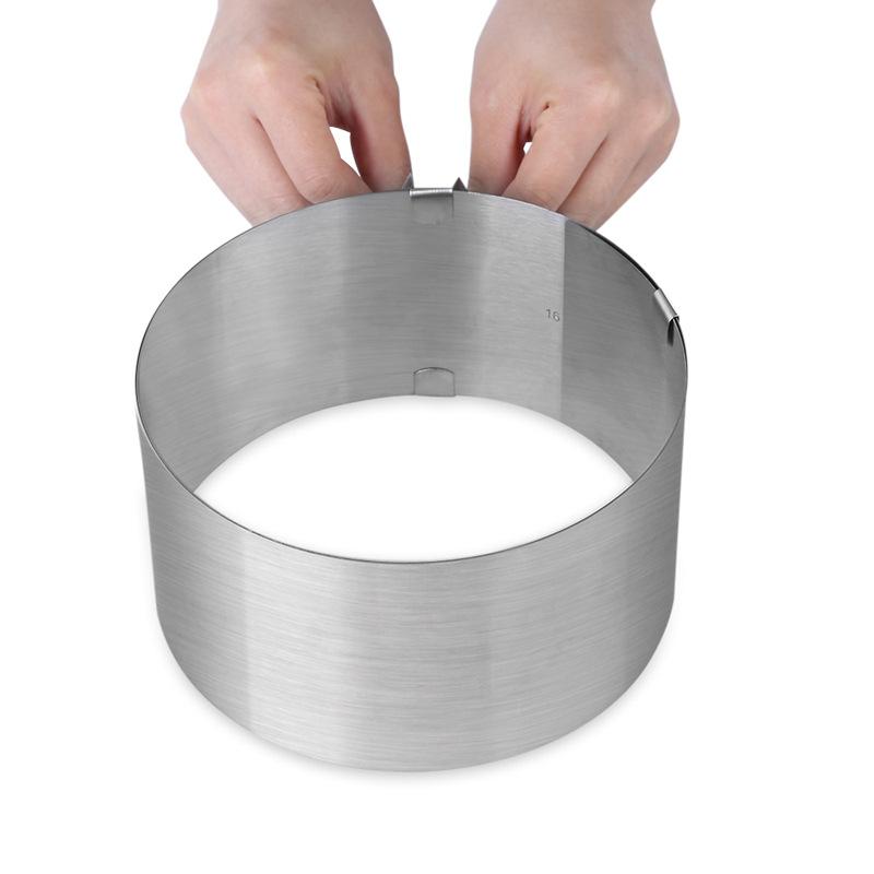 Adjustable Mousse Ring Round Mould Mousse Cake Edge Collar Film Kitchen Accessory DIY Baking Tools Cakes Dessert Decoration GYH