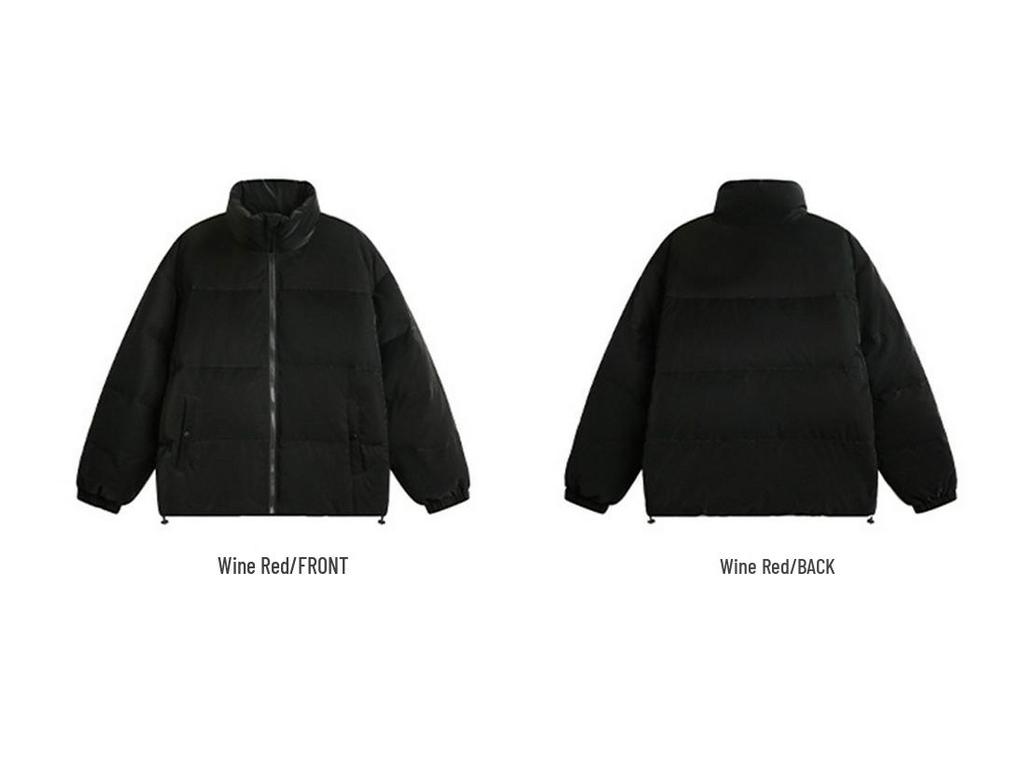 Veste matelassée doudoune tendance pour homme à col montant - Coupe ample, coupe-vent, chaude Hiver 2025